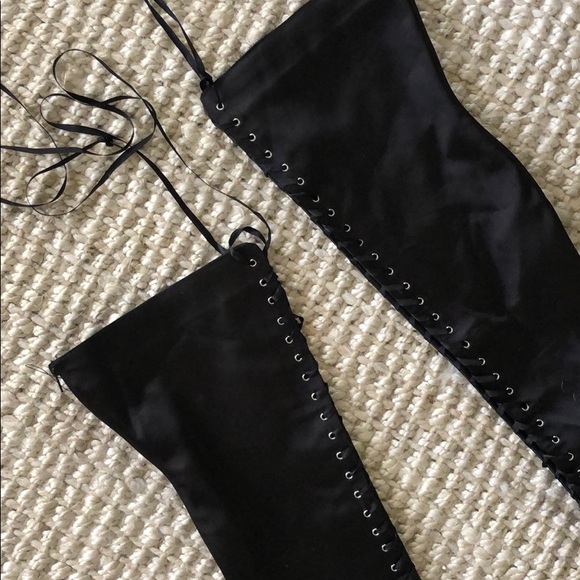 Black Lace-Up Boots | size 7 - Picture 4 of 7